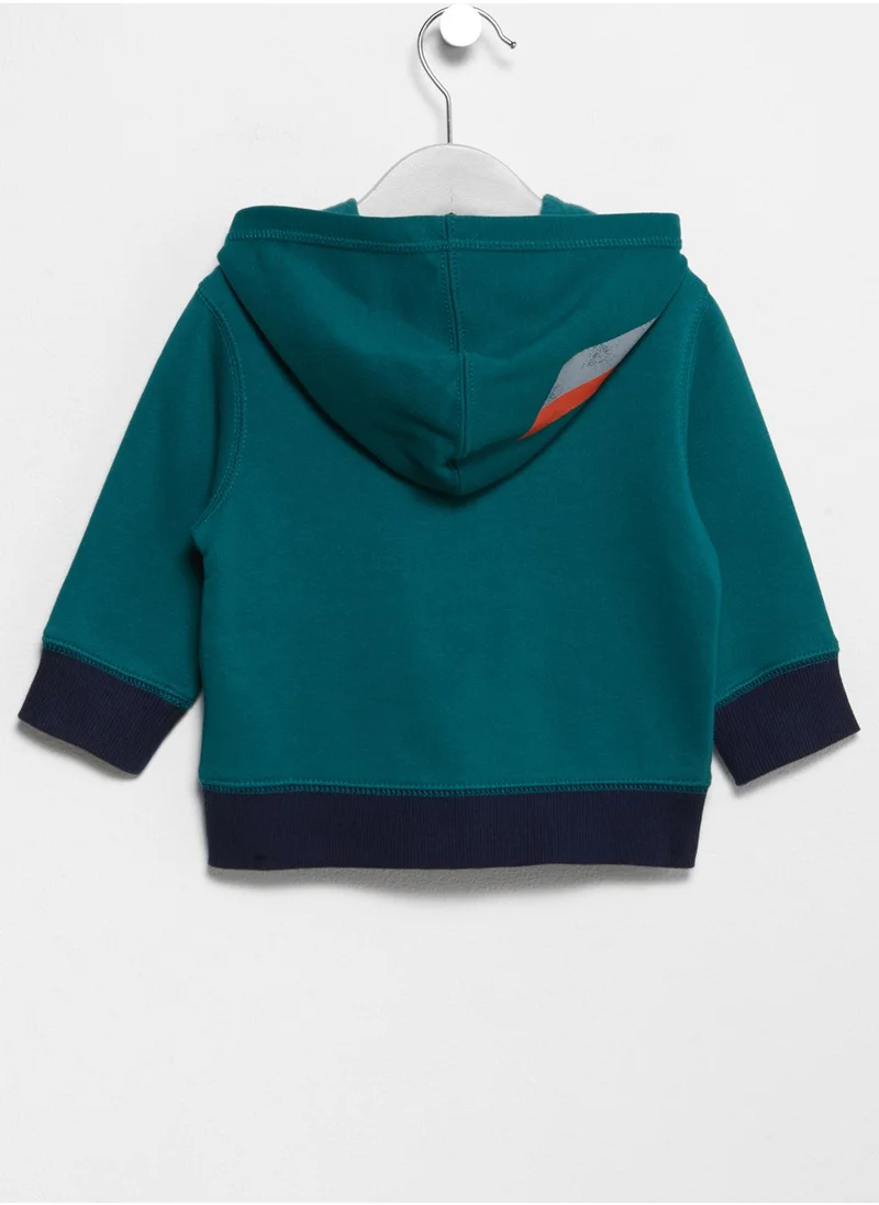 GYMBOREE Infant Atop Zip Through Hoodie