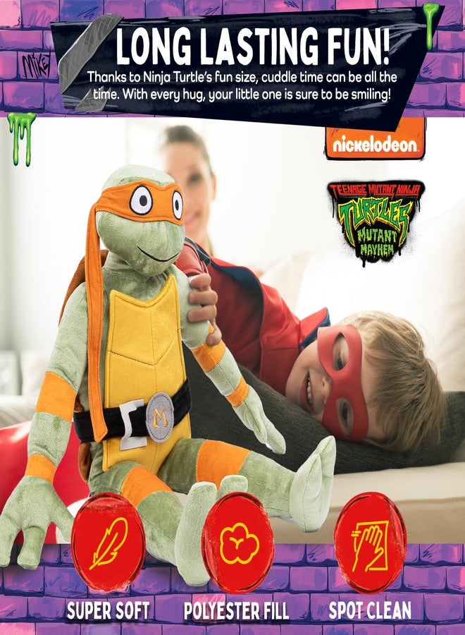 Jay Franco Nickelodeon Teenage Mutant Ninja Turtles Michaelangelo Plush Pillow Buddy - Super Soft Stuffed Character Pillow - Polyester Microfiber, 26 Inches - Image 3