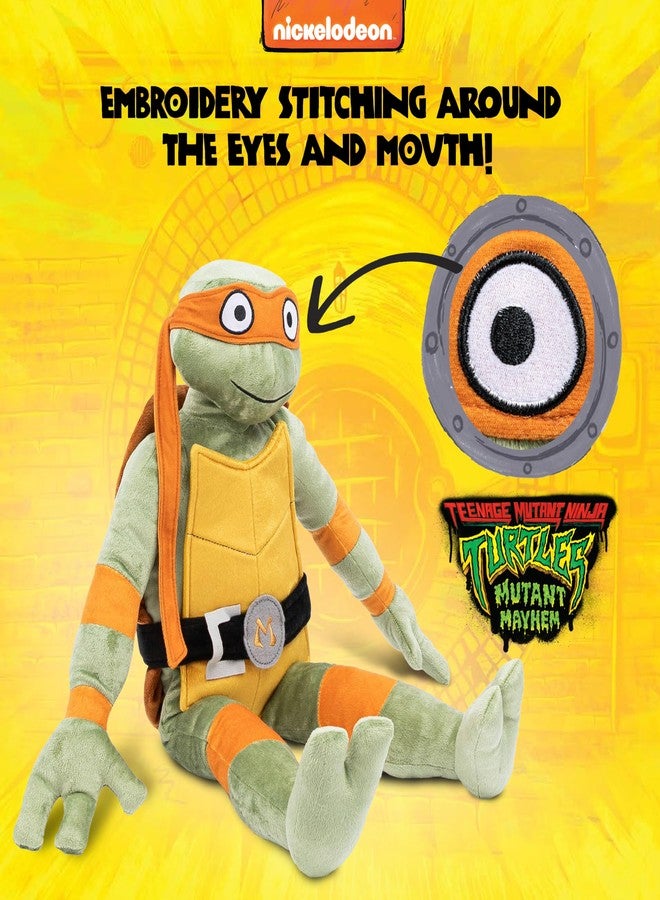 Jay Franco Nickelodeon Teenage Mutant Ninja Turtles Michaelangelo Plush Pillow Buddy - Super Soft Stuffed Character Pillow - Polyester Microfiber, 26 Inches - Image 4