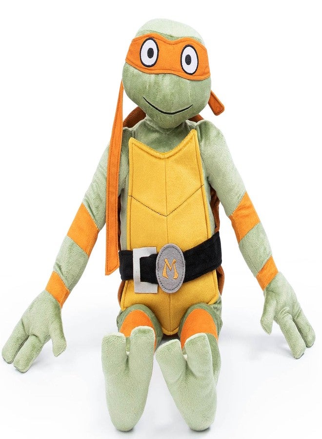 Jay Franco Nickelodeon Teenage Mutant Ninja Turtles Michaelangelo Plush Pillow Buddy - Super Soft Stuffed Character Pillow - Polyester Microfiber, 26 Inches - Image 1