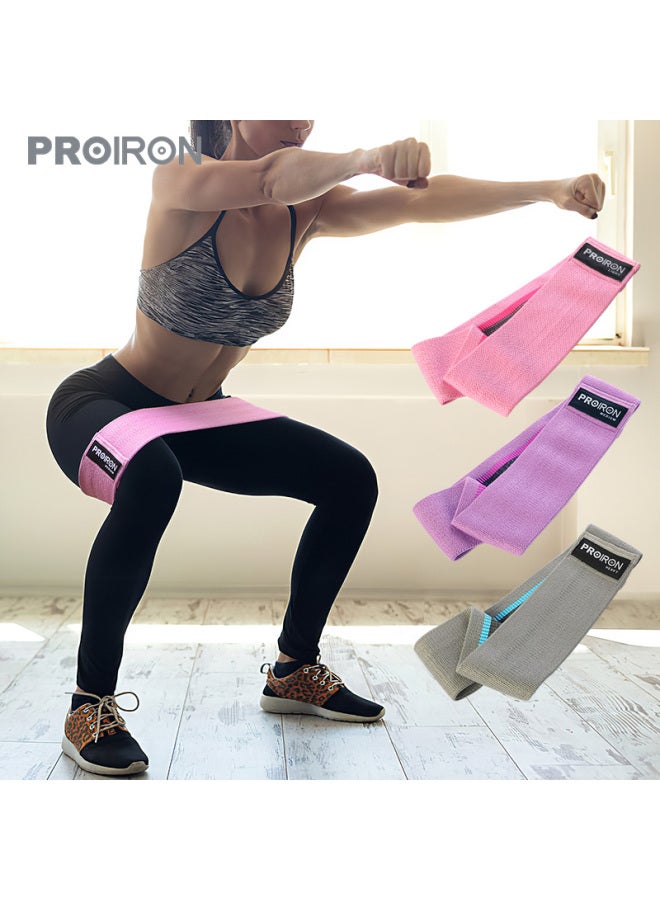 PROIRON Proiron Puli'ai, Hip Lift Circles, Butt Lifting Circles, Elastic Band, Glute Exercise, Non-slip Elastic Band, Buttocks Lifting Device, Three-piece Set  - Image 1