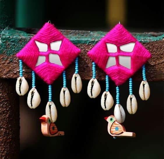 Adikala Wooden Birds Beads for Toran Or Hangings, Beading Jewellery, Making & Art and Crafts Work Color-Multicolor 1.INCH_(Set of 25) - Image 4