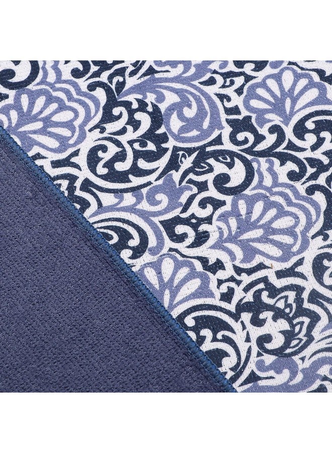 OAN Dish Drying Mat, Absorbent, Microfiber, Countertop Protector (Blue Abstract, 75x50CM, Pack of 1) - Image 3