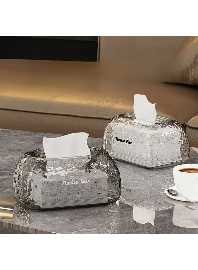 Transparent Luxury Tissue Box For Home Office Car Living Room Table - Image 2
