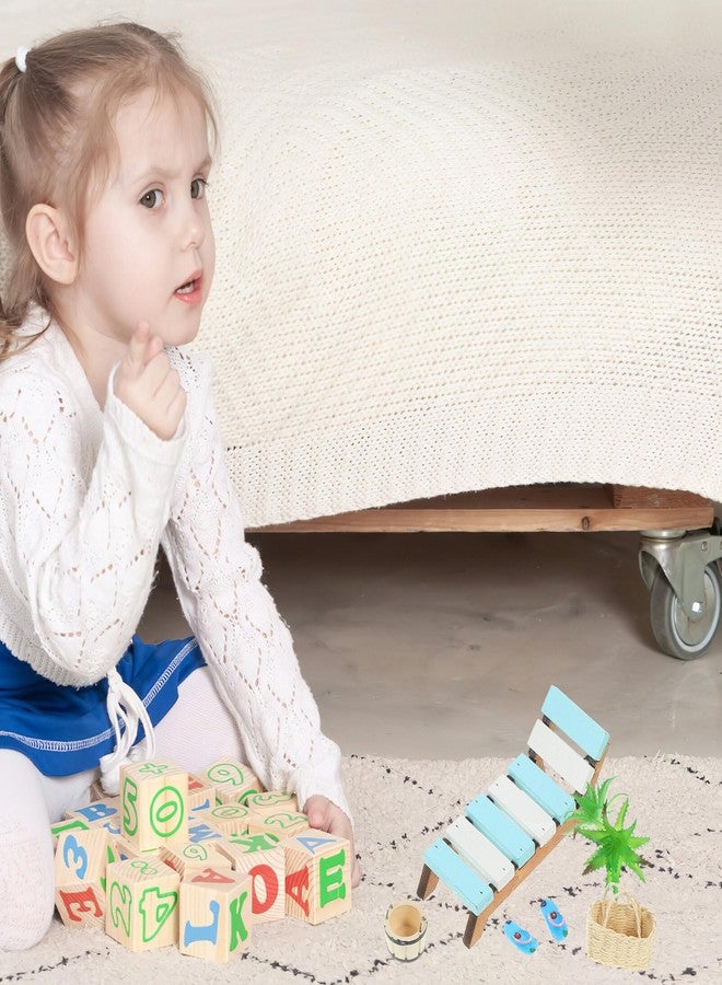 Vaguelly Beach Style Miniature Ornament Kits 1:12 Dollhouse Beach Chair Basket Bucket Seaside Accessories Statues for DIY Fairy Garden Dollhouse Cake Plant Decoration - Image 3