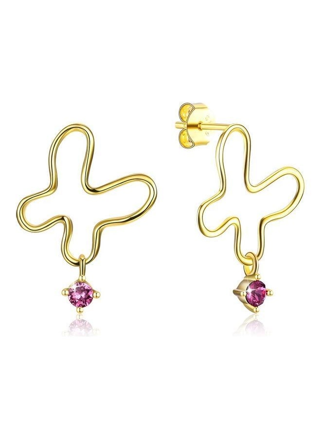 NIBEMINENT - 925 Sterling Silver Butterfly Studs - Image 1