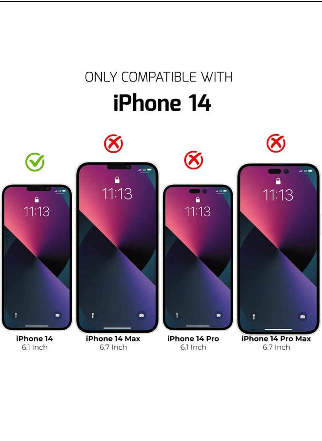 Privacy Full Coverage for iPhone 14 Screen Protector Privacy with 9H Hardness Tempered Glass Anti-Spy Peep Self-adhesive Anti-scratch Bubble Free Anti-Fingerprint Feature