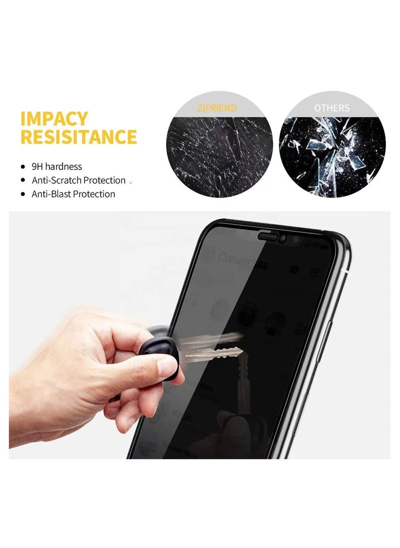 Privacy Full Coverage for iPhone 14 Screen Protector Privacy with 9H Hardness Tempered Glass Anti-Spy Peep Self-adhesive Anti-scratch Bubble Free Anti-Fingerprint Feature