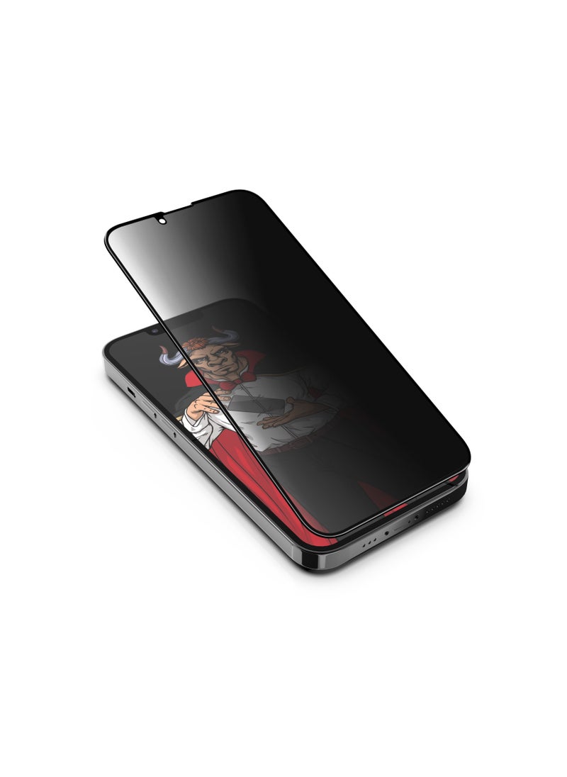 Privacy Full Coverage for iPhone 14 Screen Protector Privacy with 9H Hardness Tempered Glass Anti-Spy Peep Self-adhesive Anti-scratch Bubble Free Anti-Fingerprint Feature