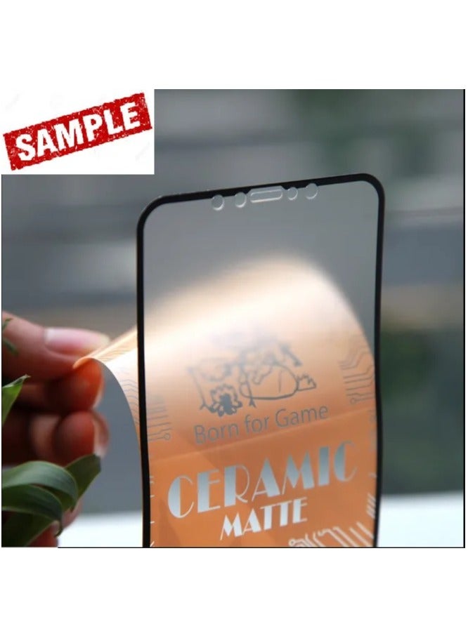 غشاء سيراميك لهاتف سامسونج جالكسي نوت 20 واقي شاشة مضاد للتوهج ومضاد لبصمات الأصابع بتقنية اللمس ثلاثي الأبعاد، سطح غير لامع غشاء نانو سيراميكي لهاتف جالكسي نوت 20 شفاف/أسود - Image 4