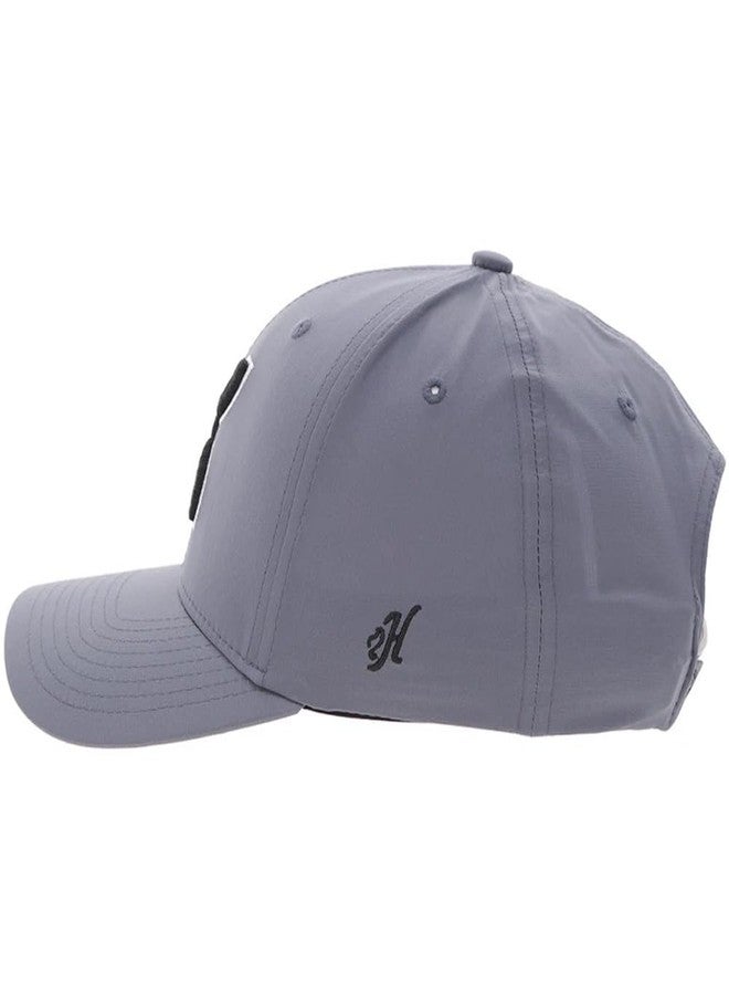 HOOEY Chris Kyle Adjustable Snapback Hat - Mid Profile 6-Panel Baseball Cap for Men and Women - Outdoor, Casual, Hiking, Everyday Wear - Full Fabric Crown, Curved Bill, Classic Fit - Grey - Image 4
