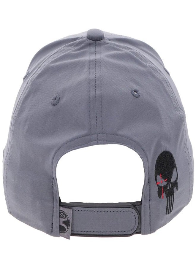 HOOEY Chris Kyle Adjustable Snapback Hat - Mid Profile 6-Panel Baseball Cap for Men and Women - Outdoor, Casual, Hiking, Everyday Wear - Full Fabric Crown, Curved Bill, Classic Fit - Grey - Image 2