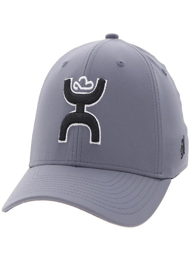 HOOEY Chris Kyle Adjustable Snapback Hat - Mid Profile 6-Panel Baseball Cap for Men and Women - Outdoor, Casual, Hiking, Everyday Wear - Full Fabric Crown, Curved Bill, Classic Fit - Grey - Image 1