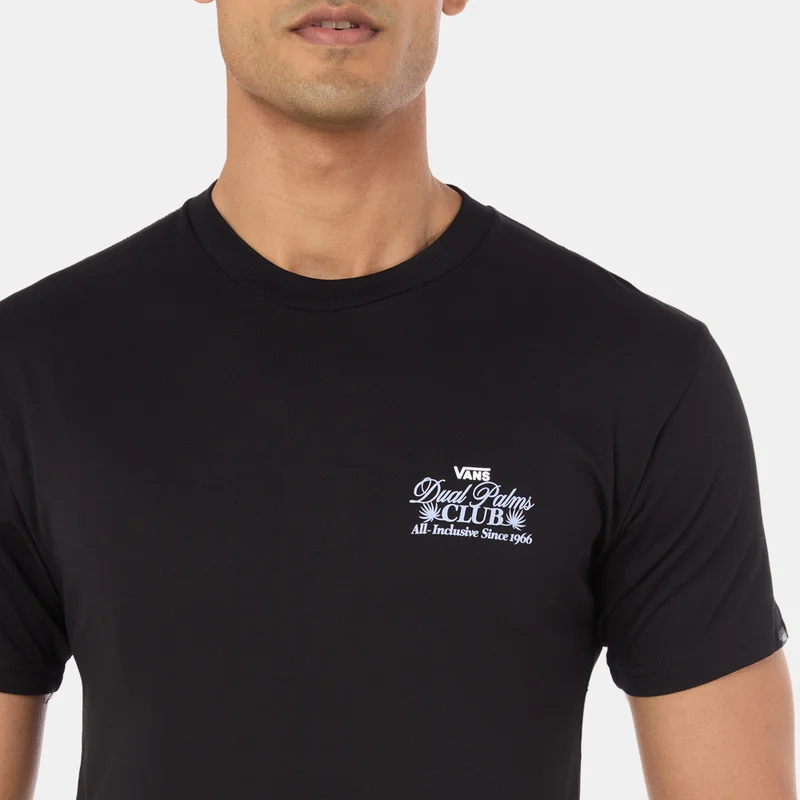 VANS Black Men's Dual Palm Club T-Shirt for Men | Best Price UAE