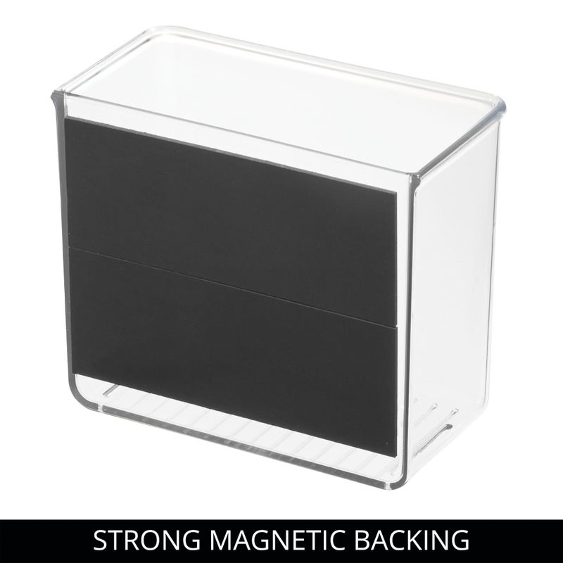 iDesign Magnetic Small Clear Plastic Organizer Bins for Laundry Room Storage - 2-Pack - Image 5