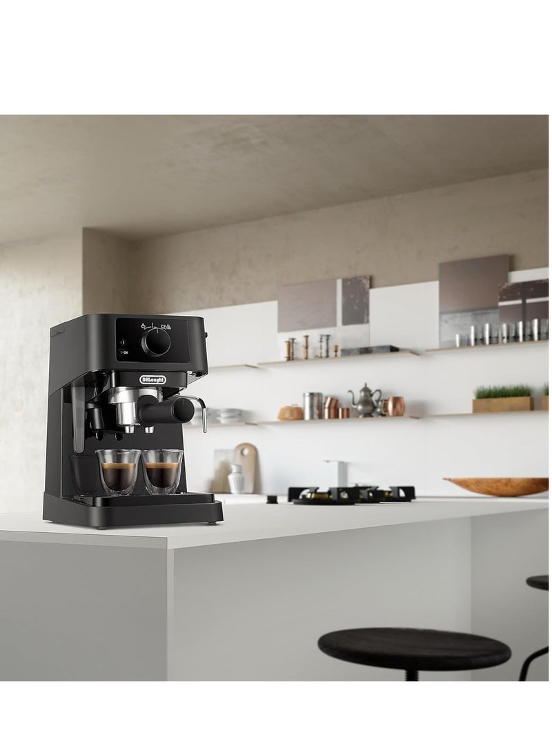 Delong De'Longhi EC230 Coffee Maker with Milk Frothing Nozzle, 1100 Watts - Black - Image 4