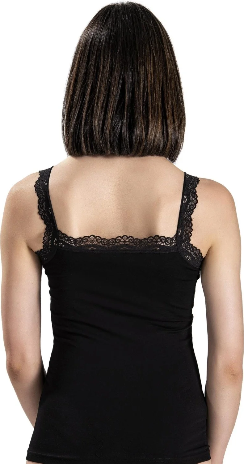 Jiber Women's Laced Wide Strap Lycra Undershirt 505 - 3 Pieces