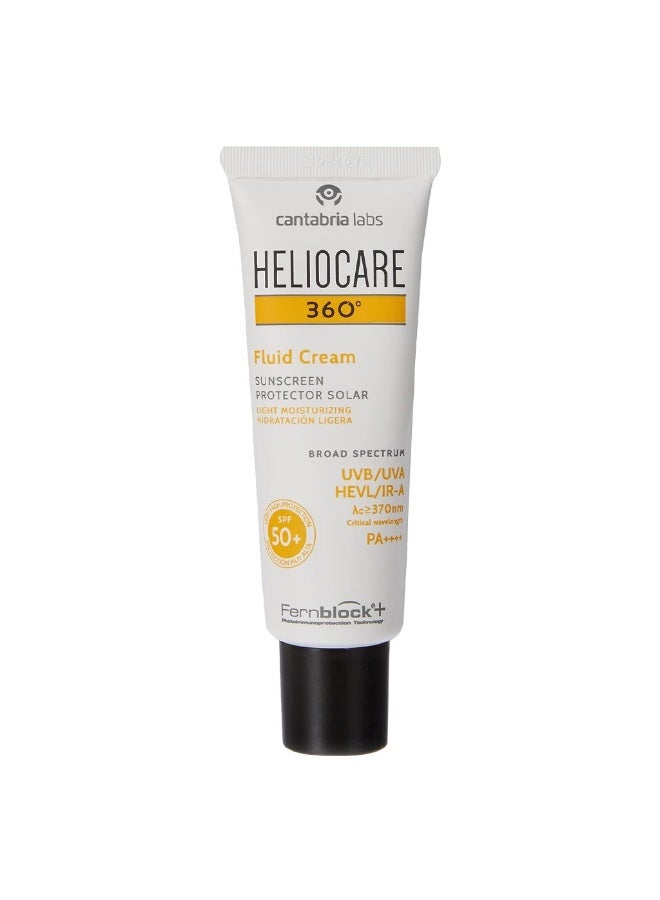 Heliocare 360Â° Fluid Cream Broad Spectrum Sunscreen With SPF 50+ & PA++++ 50ml