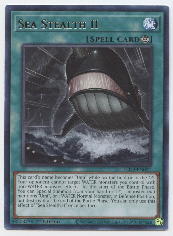Sea Stealth II - LED9-EN021 - Rare - 1st Edition