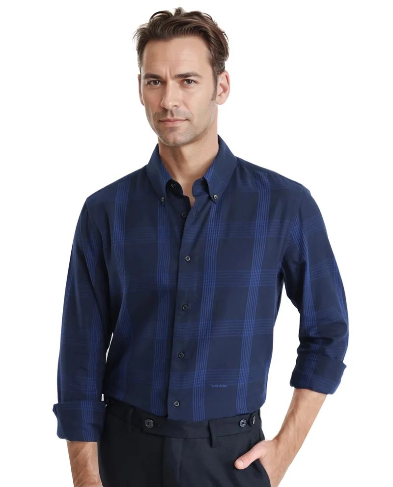 Rare Rabbit Men's Regular Fit Check Shirt