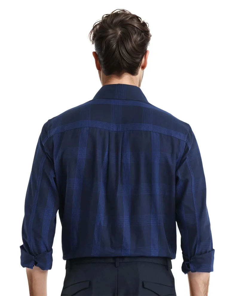 Rare Rabbit Men's Regular Fit Check Shirt