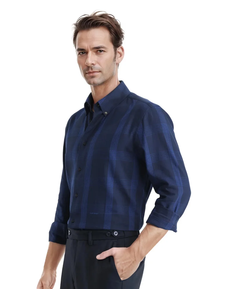 Rare Rabbit Men's Regular Fit Check Shirt