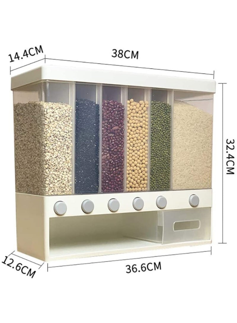 Wall-mounted Grains Food Dispenser