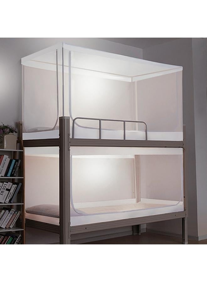 Bluejw Student Dormitory Shading Mosquito Net Wholesale Upper Bunk Lower Bunk Bedroom 0.8 M0.9 M Dustproof Mosquito Net Three-door Zipper - Image 2