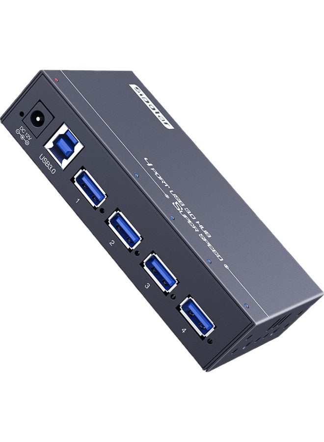 SIPOLAR Usb3.0 Expansion Dock Hub 4-Port Splitter A-4U30 (1M) Industrial Grade Hub For Laptop Desktop Computer With Hard Drive, Keyboard, Mouse Charging 1A Per Port With Power - Image 1