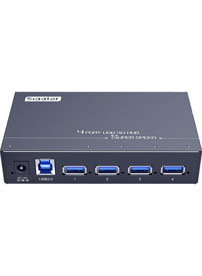 SIPOLAR Usb3.0 Expansion Dock Hub 4-Port Splitter A-4U30 (1M) Industrial Grade Hub For Laptop Desktop Computer With Hard Drive, Keyboard, Mouse Charging 1A Per Port With Power - Image 3