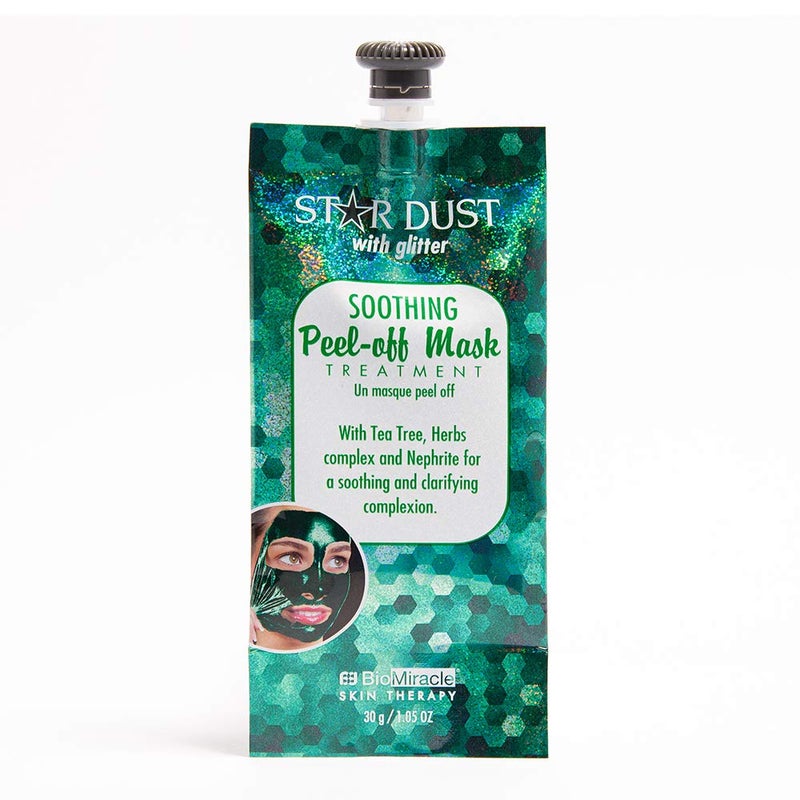 BioMiracle BioMiracle StarDust W/Glitter Soothing Peel-Off Mask (Tea Tree, Herbs & Nephrite) 