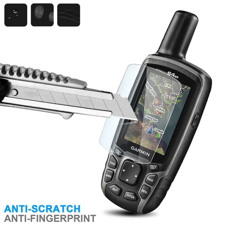 AKWOX (Pack of 4) Tempered Glass Screen Protector for Garmin GPSMAP 62 64 64s 64st, 0.3mm 9H Hard Scratch-resistant Protective Film for GPSMAP 62 62s 62sc 62st 62stc 64 64s 64st GPS - Image 4