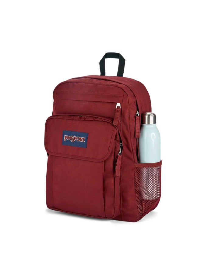 جان سبورت يونيون باك حقيبة ظهر بأحزمة كتف مبطنة وسحاب للإغلاق أحمر داكن 42 × 32 × 14 سم EK0A5BAJN621 - Image 2