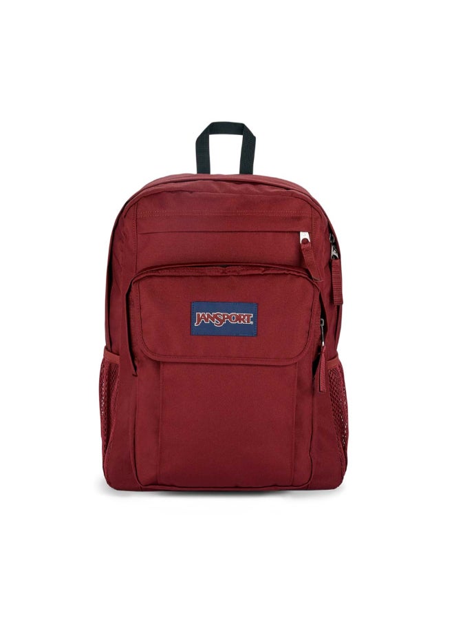 جان سبورت يونيون باك حقيبة ظهر بأحزمة كتف مبطنة وسحاب للإغلاق أحمر داكن 42 × 32 × 14 سم EK0A5BAJN621 - Image 1