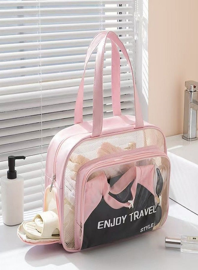 حقيبة فصل الرطب والجاف باللون الوردي - Image 3