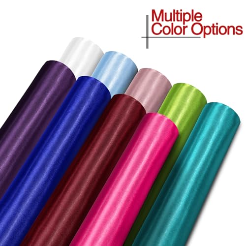 vveiiye Satin Fabric 1 Yard 60" Wide Soft Silky Charmeuse Satin Fabric by The Yard Soild Fabric for Wedding Dress, Sewing, Crafts, Party Decorations, Backdrop, White - Image 3