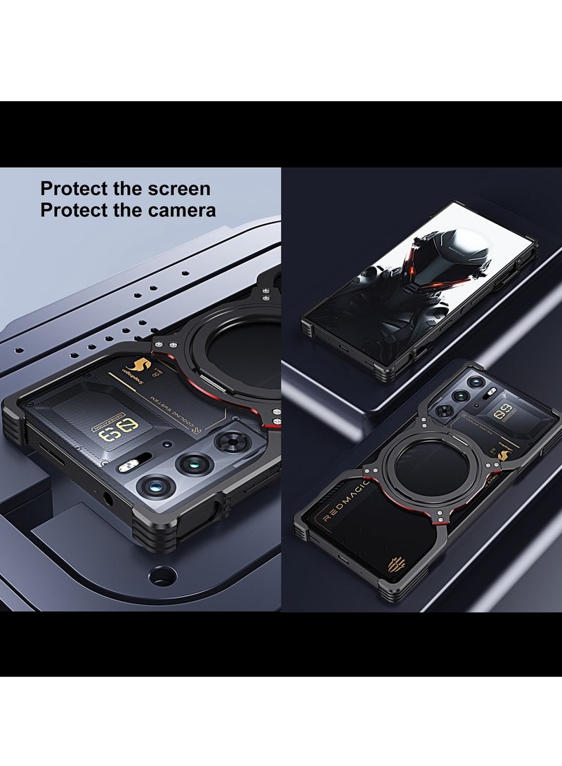 general Applicable to Nubia Red Magic 9 Pro mobile phone case, metal heat dissipation magnetic anti-drop case compatible with Nubia Red Magic 9Pro - Image 3