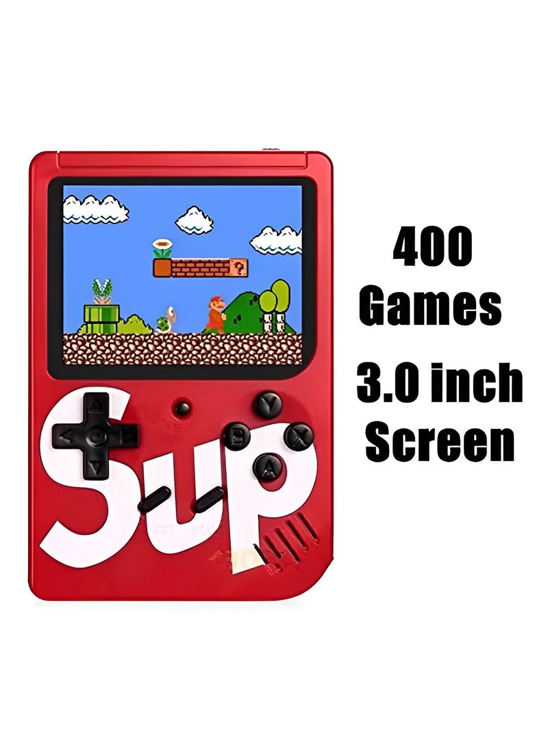 GREEN CAMEL - SUP 400 in 1 Retro Game Console for Boys and Girls | Handheld Video Game System with TV Connection | Retro Handheld Gaming Device with 3-Inch LCD, Built-in 400 Classic Games, Rechargeable Battery | Best Portable Retro Game Console - Image 1