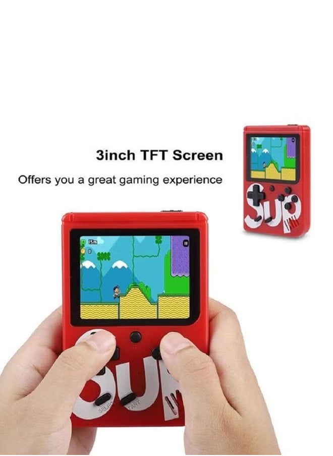 GREEN CAMEL - SUP 400 in 1 Retro Game Console for Boys and Girls | Handheld Video Game System with TV Connection | Retro Handheld Gaming Device with 3-Inch LCD, Built-in 400 Classic Games, Rechargeable Battery | Best Portable Retro Game Console - Image 1