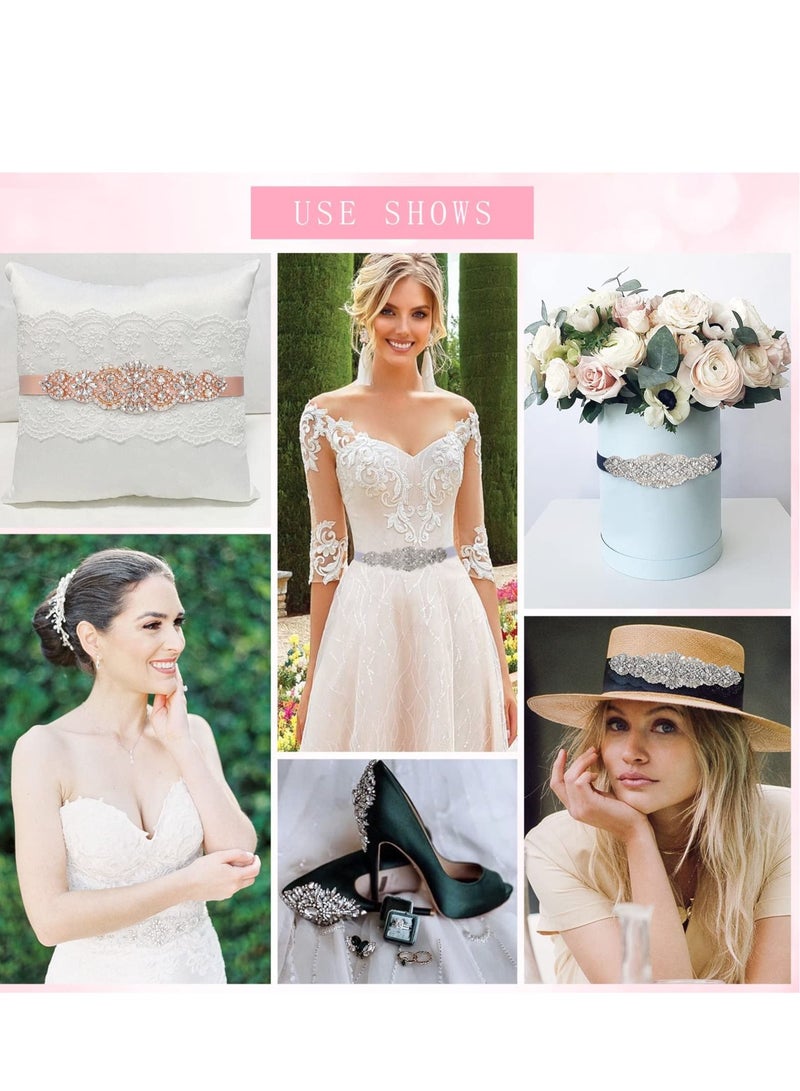 KASTWAVE Bridal Belt Rhinestone Bridal Wedding Sash Belts for Bride Dress Women Crystal Sash Waistband for Women Evening Dress Accessories - Image 3