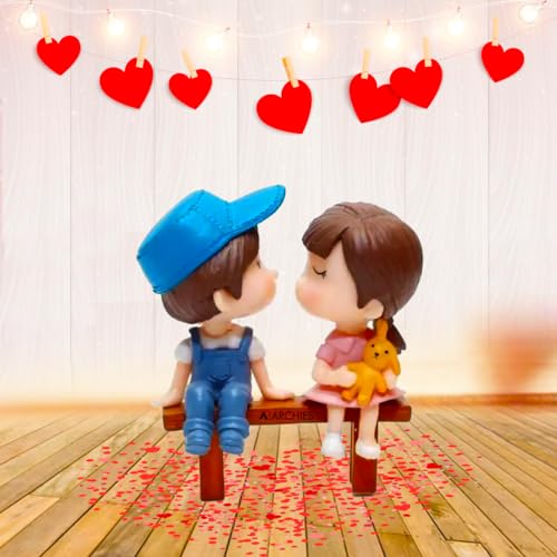 Archies Romantic Love Miniature Figurines Showpiece Valentine Gift for Girlfriend, Boyfriend, Lover, Couples, Husband, Wife | Birthday | Valentines Day | Anniversary VALG20 - Image 2