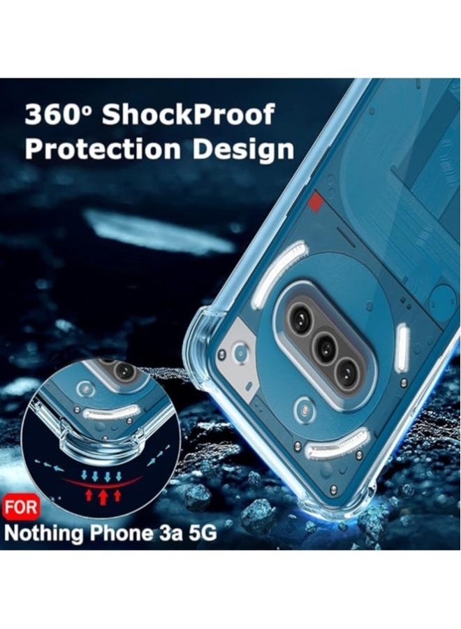 DUSALA Case for Nothing Phone (3a) Clear Back Cover Case Ultra Clear Best Camera Protection Anti-Slip Grip Slim & Protective Back Case Cover for Nothing Phone 3a 5G 2025 Bumber Case - Image 5