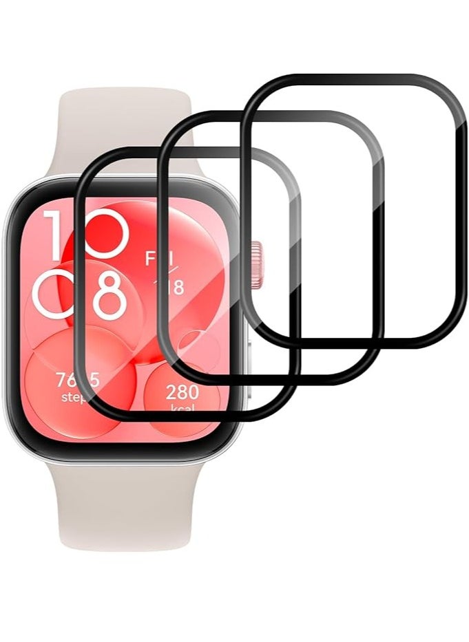 Generic - Screen Protector for Huawei Watch Fit 3, Pack of 3, 3D Full Coverage HD Flexible Screen Protector, Anti-Dust, Bubble-Free Screen Protector, Scratch-Resistant Screen Protector - Image 1
