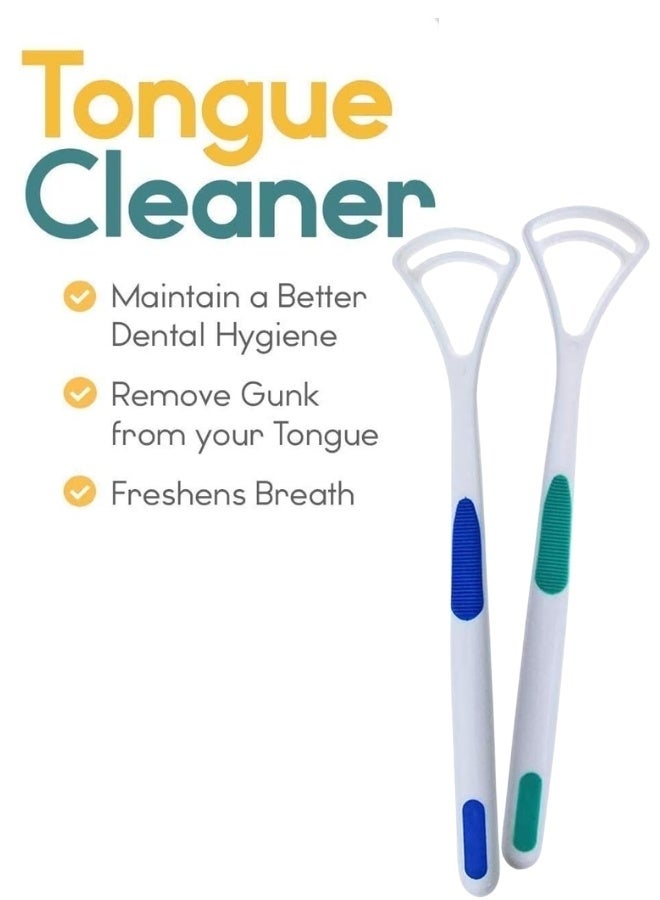 NIKITA.VIVI 2 Pcs Tongue Scraper Oral Tongue Cleaner Mouth Tongue Cleaning Brush Fresh Breath Maker Tongue Cleaner Tool Oral Hygiene Care Brush - Image 3