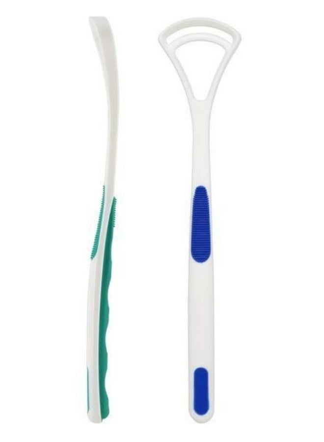 NIKITA.VIVI 2 Pcs Tongue Scraper Oral Tongue Cleaner Mouth Tongue Cleaning Brush Fresh Breath Maker Tongue Cleaner Tool Oral Hygiene Care Brush - Image 2