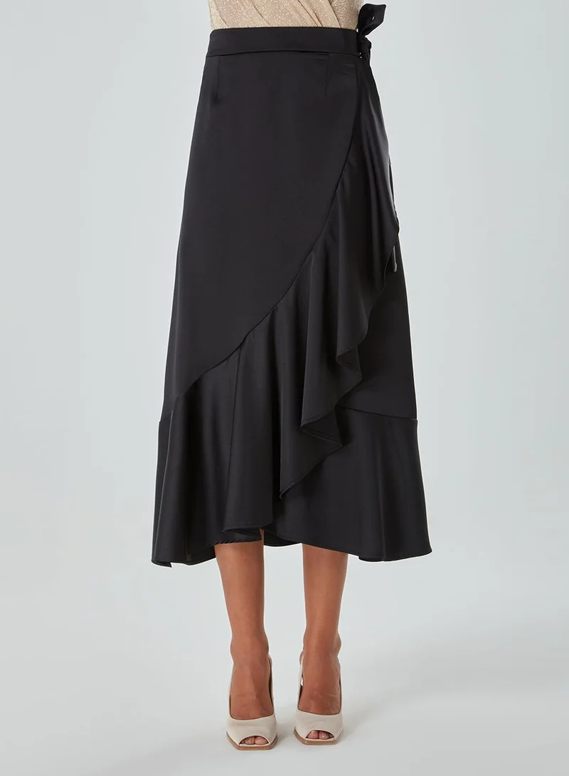 MIZALLE Ruffle High Waist Skirt