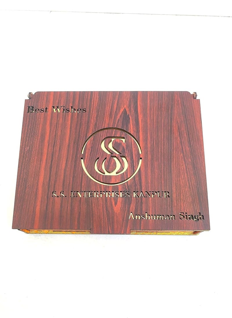 MeeCraft Personalized Wooden Gift Box for Dry Fruits Sweets and Candies 202x163x42cm - Image 1