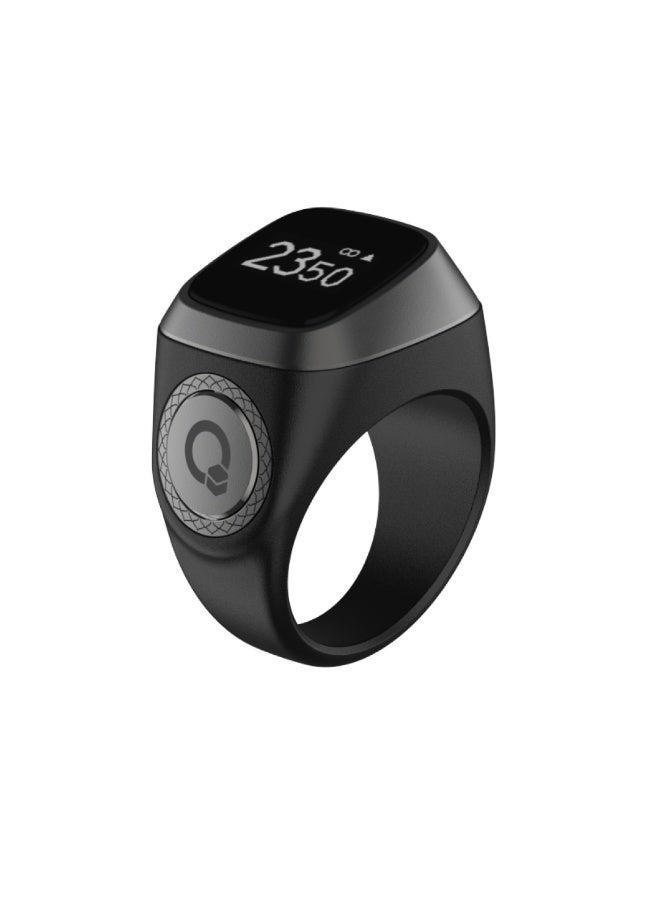 iQIBLA iQIBLA E01 BG18# Smart Tasbih Ring 💍 with Bluetooth V5.1 🌀, 0.49″ OLED Display 🖥️, 45 mAh Battery 🔋, Max Count 65,000 🔢 — Waterproof 💧 Islamic Wearable Technology ✨ - Image 1