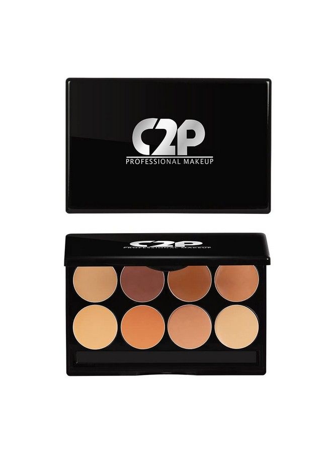 C2P PROFESSIONAL MAKEUP C2P Professional Make Up Basic Kit Concealer ; Ultra Smooth Full Coverage Creamy Matte Finish Concealer Kit ; Travel Friendly 8 In 1 Concealer Palette With Versatile Shades ; Multicolor ; 13 G - Image 2
