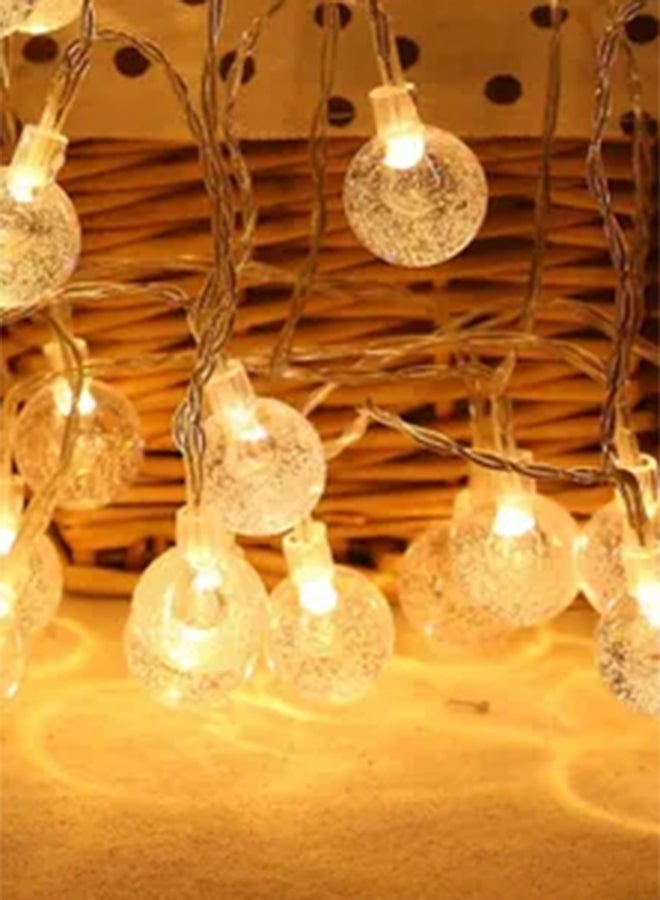 Loquat Crystal Ball Shape Decoration Led Lights Gold - Image 2